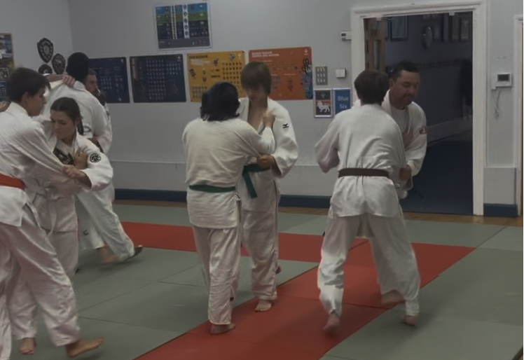 Judo training at Barnet Judo Club